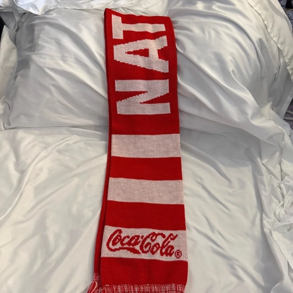 NWOT MLB Washington Nationals Coca Cola Nattitude Knit Scarf with Fringe